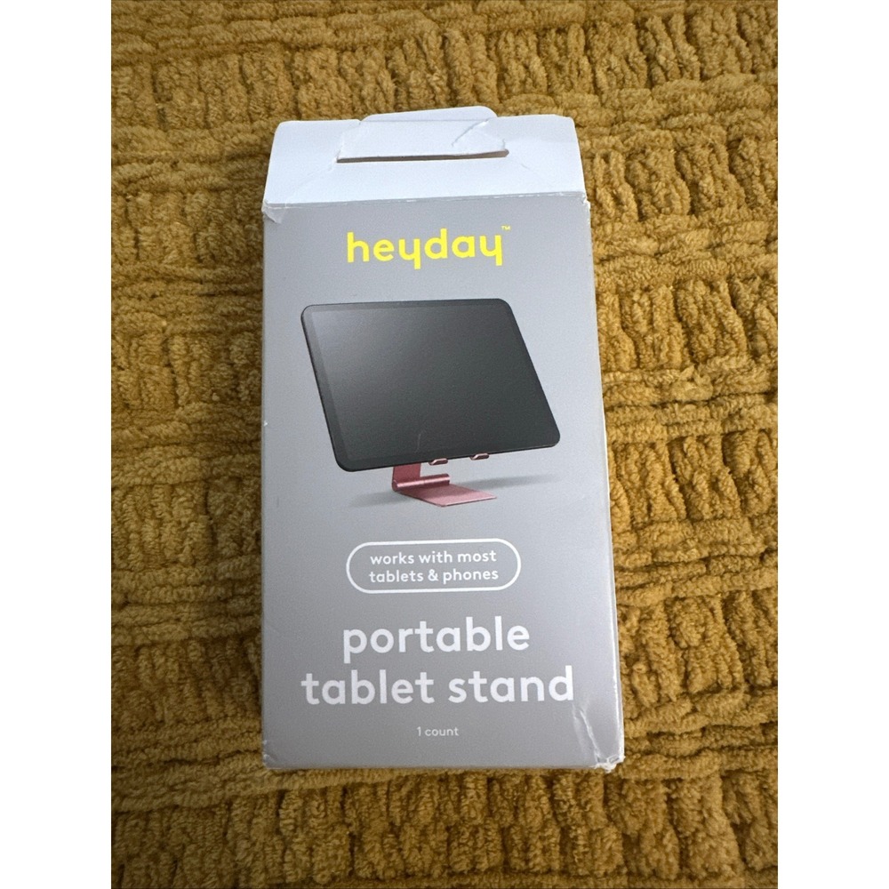 Heyday Portable Tablet Stand Unisex OS Rose Gold Excellent Adjustable Foldable